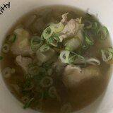 脂肪燃焼スープの具を使った味噌ニンニクチキンスープ